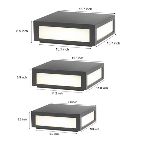 Dazuma Courtyard Waterproof LED Solar Post Lights