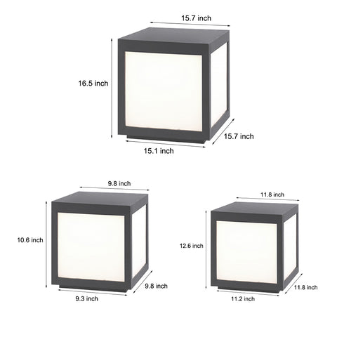 Dazuma Outdoor Waterproof LED Solar Pillar Lights